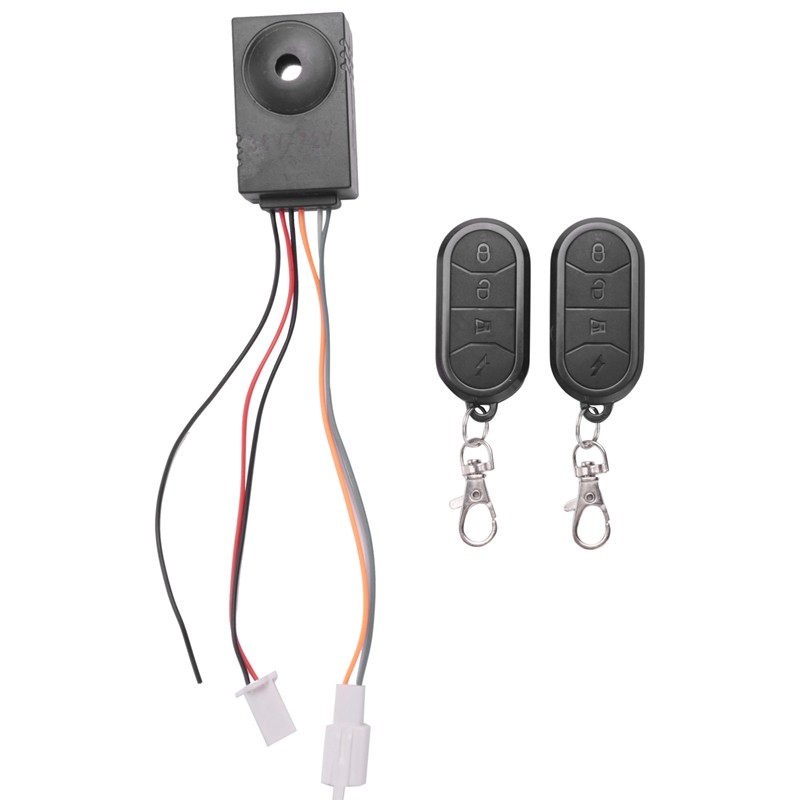 Ebike Alarm System Dual Remote Control 36V 48V 60V 72V Alarm Accessories Universal Waterproof