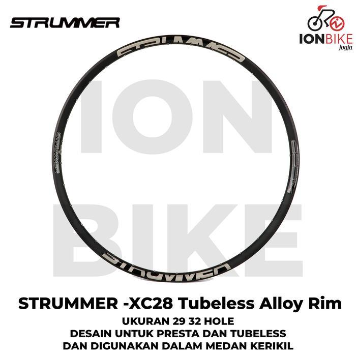 VELG RIM RIMS STRUMMER 29 INCH XC28 32 HOLE 32H TUBELESS ALLOY PCS