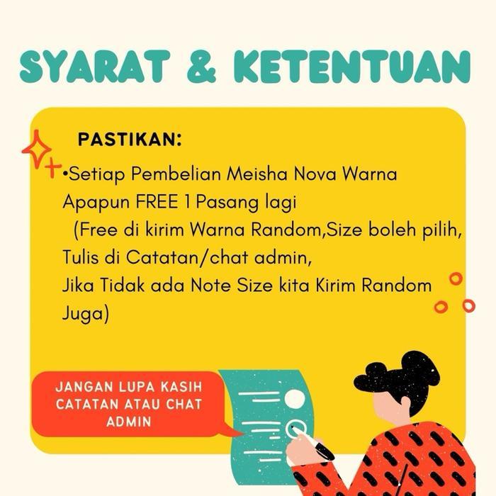 Buy 1 Get 1/Shoes Bytira/Meisha Nova/Sandal Jelly Karet Wanita Gesper/Sandal Flat Wanita Glitter