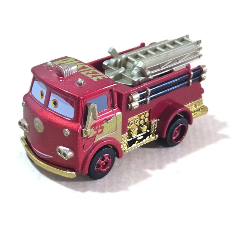 Car 2 Lightning McQueen Cars 3 Fire Truck Disney Pixar Toy Mini Mater Sheriff Fritter Alloy Metal