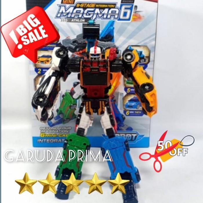robot tobot JUMBO magma 6 robot berubah mobil besar murah