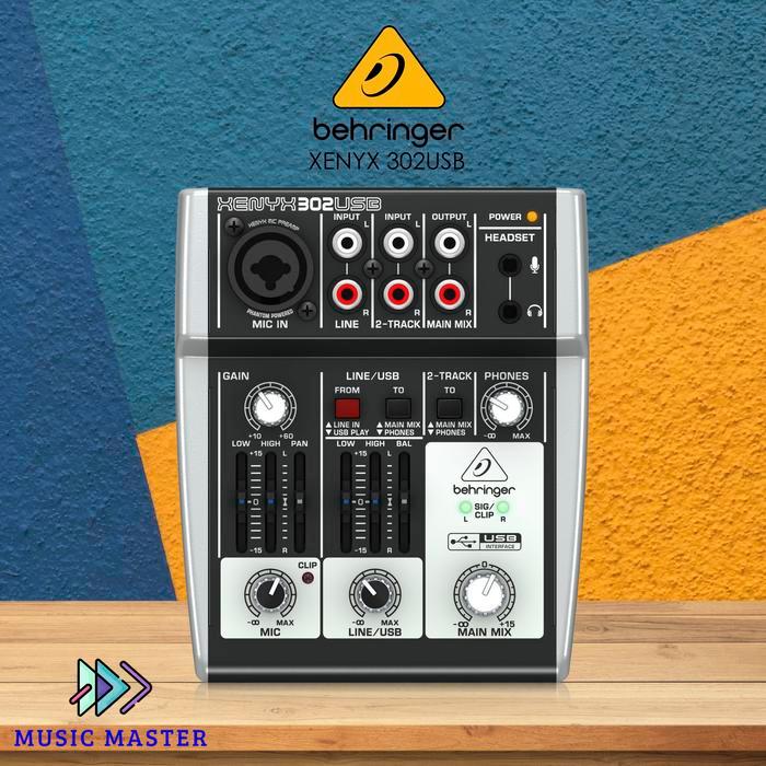 Behringer Xenyx 302USB / Xenyx 302USB Audio Interface Promo Premium