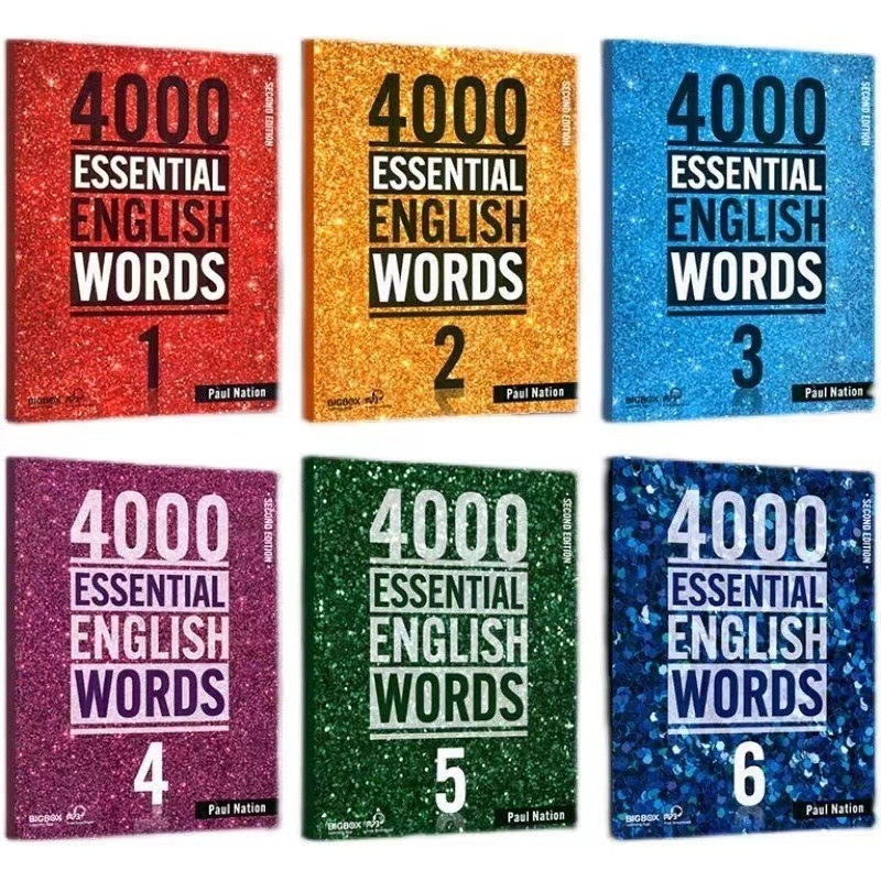 6 Books/Set New 4000 Essential English Words 1 - 6 Core Vocabulary Textbook for The Elementary