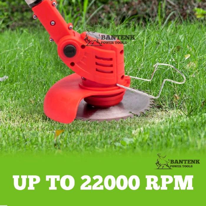 Yukkirim- Mesin Potong Rumput Bonchi 24V 2 Baterai Lengkap Mesin Pangkas Rumput