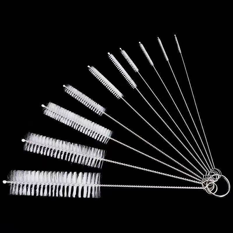 10Pcs/Set Stainless Steel Cleaning Brush For Weed Pipe Clean Glass Hookah Smoking Cachimba Pipas
