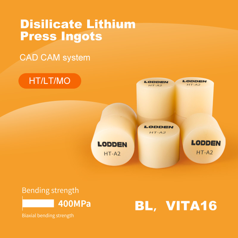 10pcs/box Dental Lab Lithium Disilicate Press Ingots LT/HT for CAD
