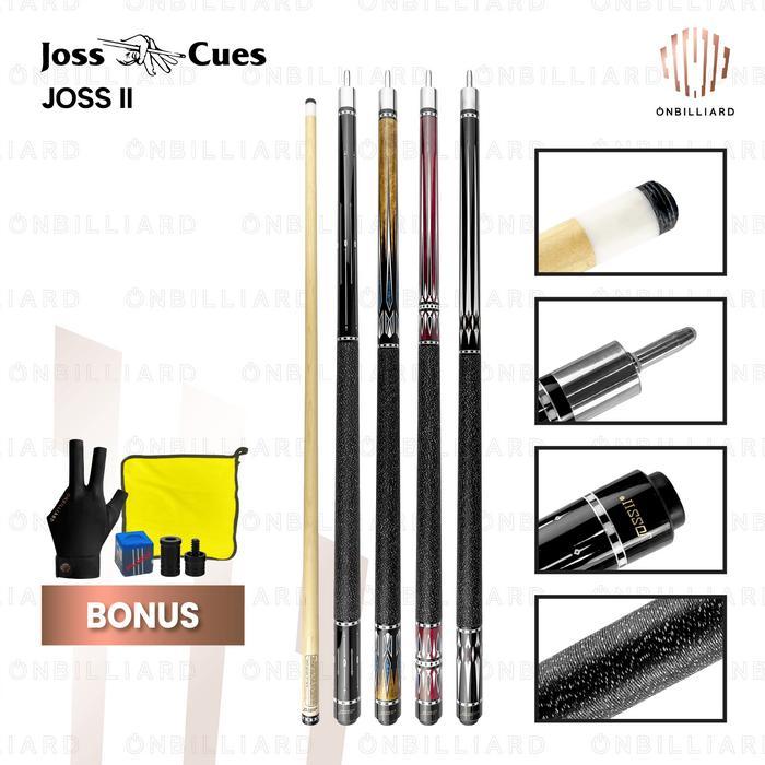 JOSS II Cue Stick Billiard Stick Play Grip Linen 12.5mm JOSS 2 Stik Biliar Billiar Biliard Bilyar