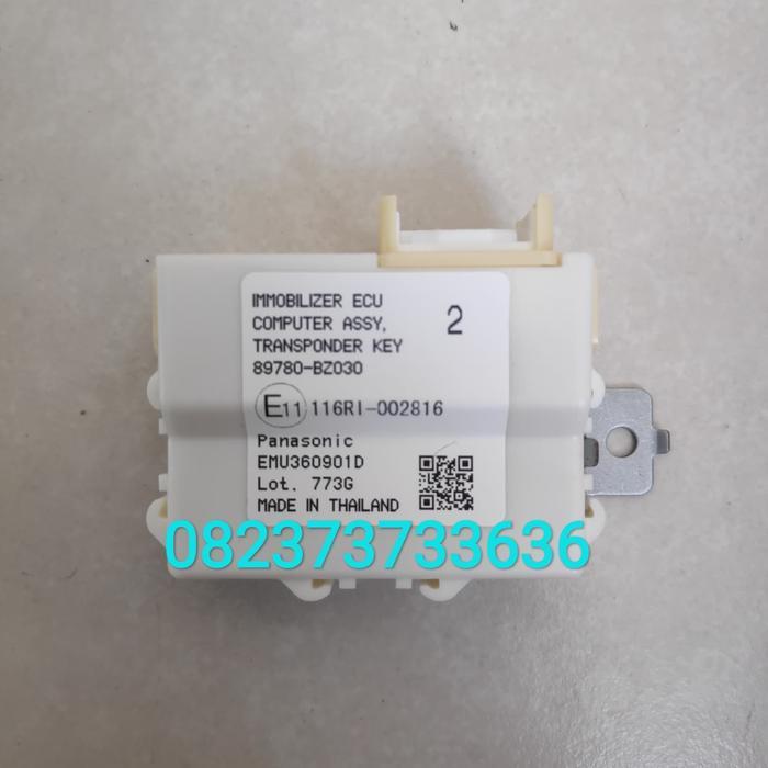 Ecu Immobilizer Transponder Key Toyota Agya Calya 89780-Bz030