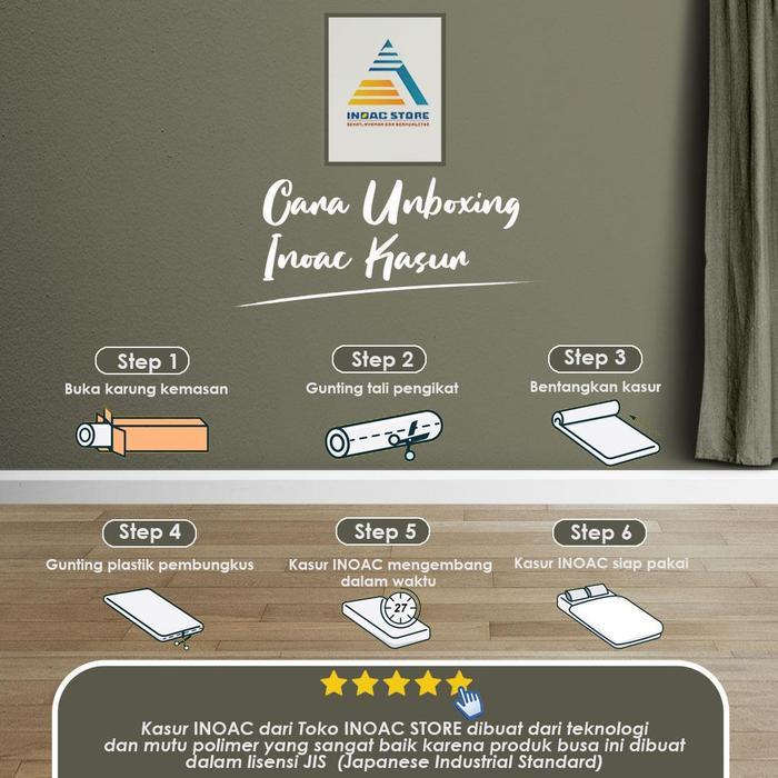 [200X160X10] Kasur Busa Inoac No.2 Tebal 10 Cm Garansi 20 Tahun