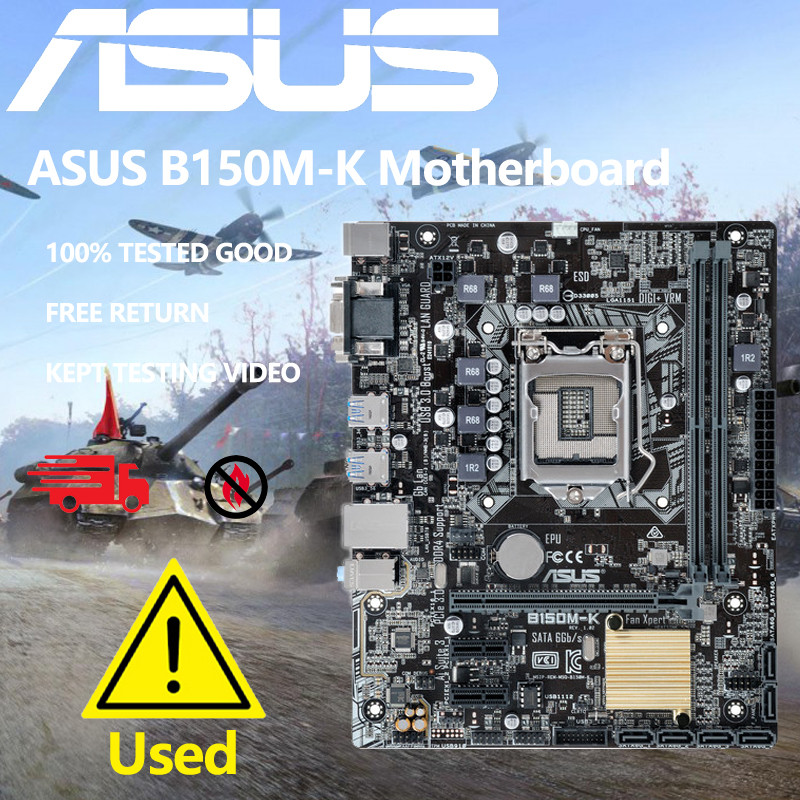 B150M-K Desktop Motherboard B150 Socket LGA 1151 i7 i5 i3 DDR3 32G SATA3 Micro-ATX