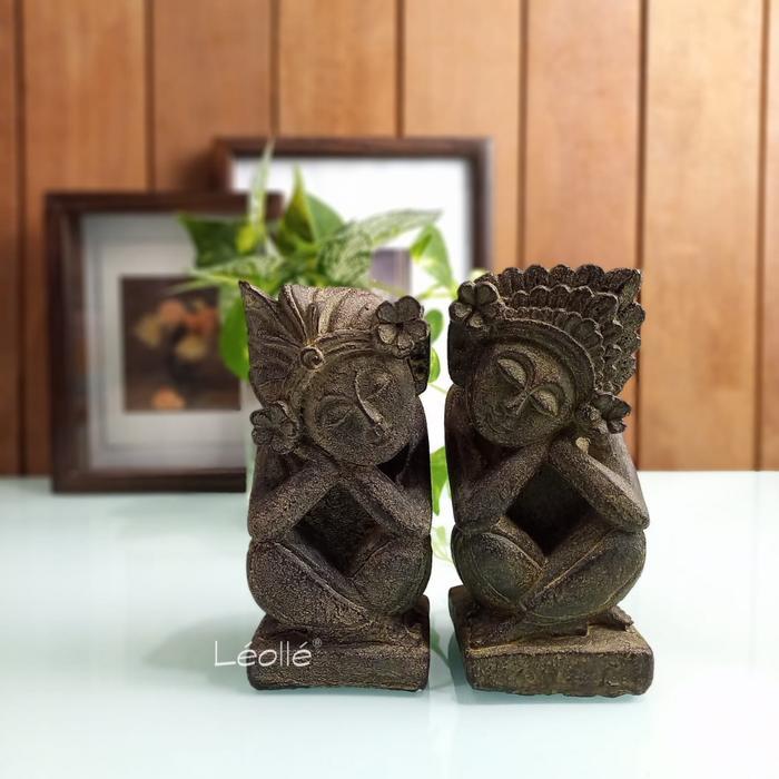 Kado Pernikahan Patung Pasangan Bali Batu Antik Hadiah Unik