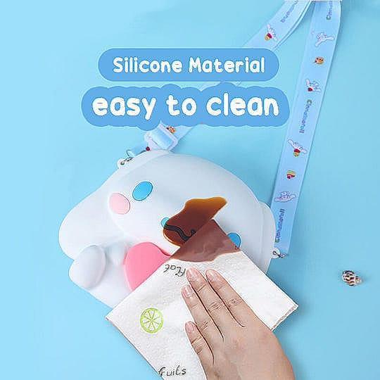 MURAH Tas lucu Cinnamoroll/dompet koin kartun/tas selempang silikon/tas selempang putri kecil/dompet