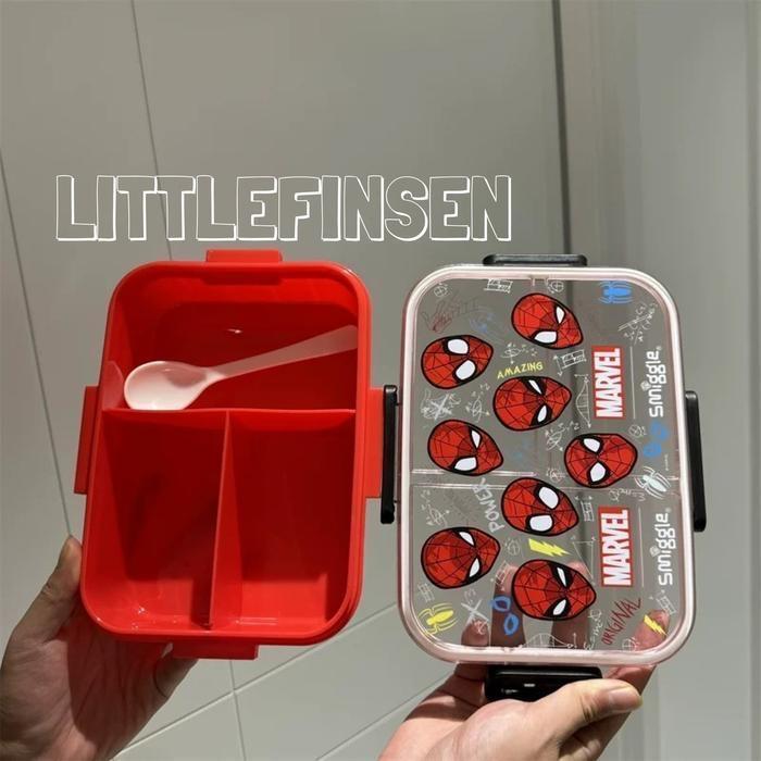 LUNCH BOX SMIGGLE SEKAT 3 MINECRAFT SPIDERMAN/KOTAK MAKAN ANAK MINECRAFT SPIDERMAN/SET KOTAK MAKAN
