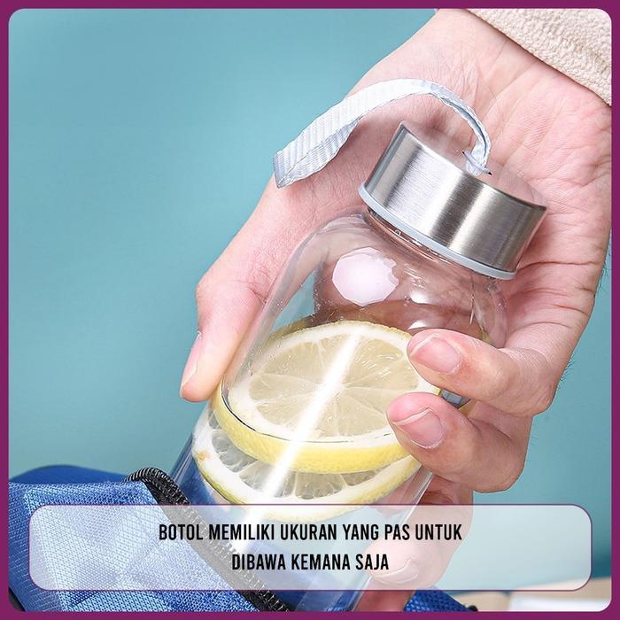 PAUS BIRU - BOTOL PLASTIK TUMBLER AESTHETIC BOTOL MINUM BENING POLOS 500ML DRINKING BOTTLE BPA FREE