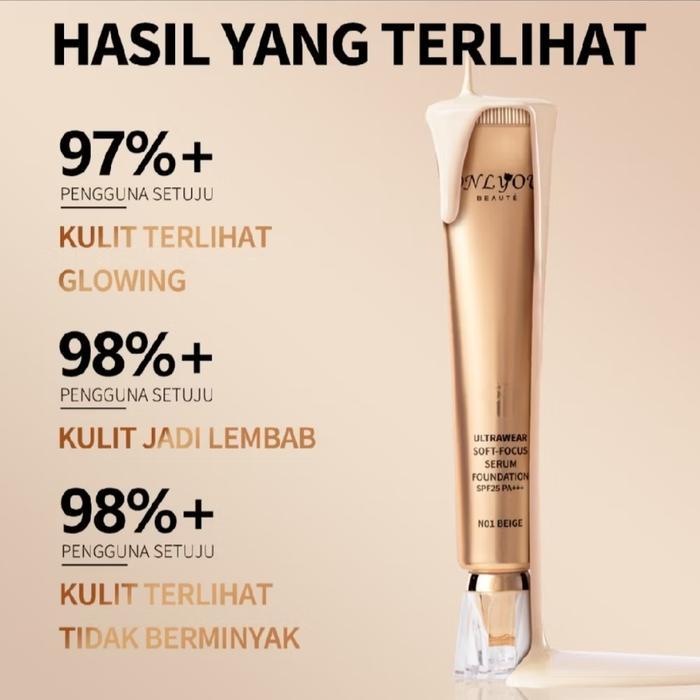 Fandaw- [Free Gift] Only You Foundation Waterproof Bpom Original