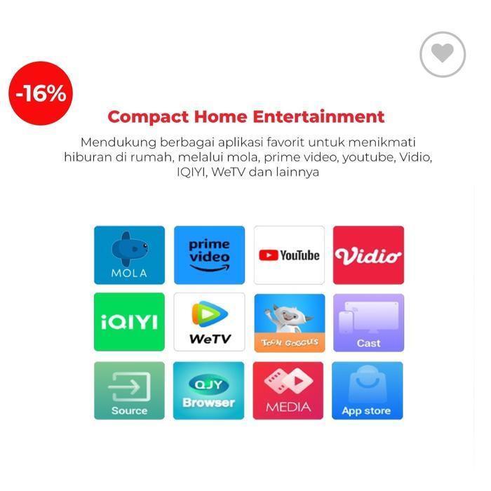 TvShop- Polytron Led Smart Tv 32 Inch Pld 32Cv1869 Youtube Mola Netflix