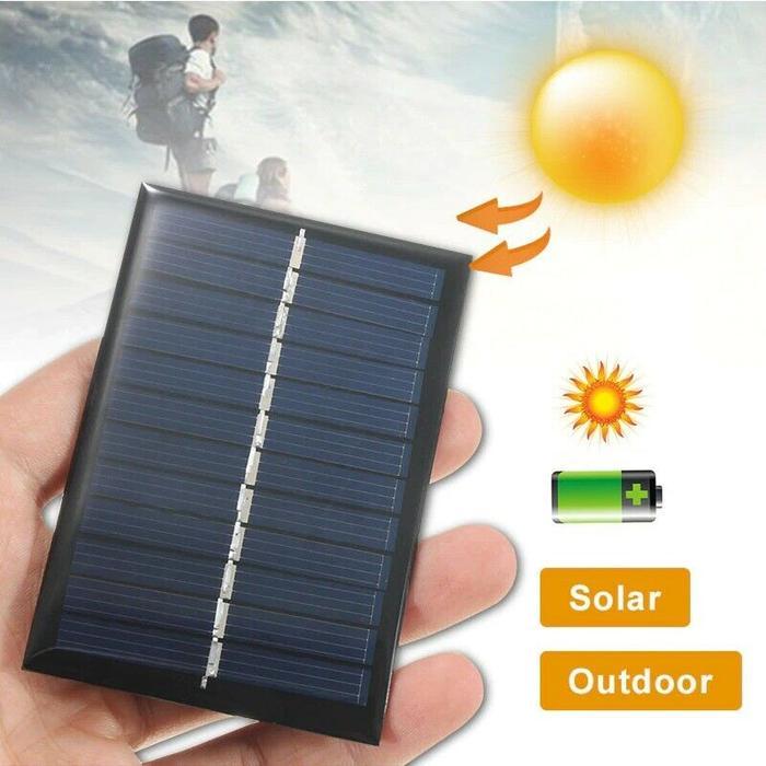 New Mini Panel Surya Solar Cell 6V 1W Cas Charger HP Powerbank 18650 DIY