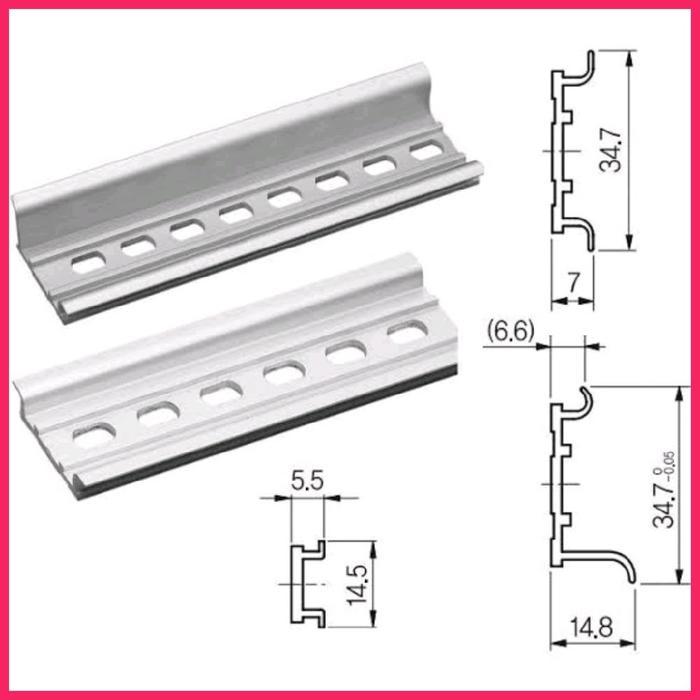 HANYOUNG NUX REL MCB DIN RAIL ALUMUNIUM HYBT-01 HY BT-01 HY BT01 HYBT01 1 FUNGSI 1 METER