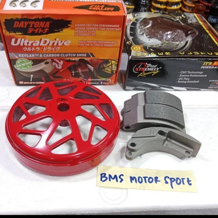 Mangkok Ganda + Kampas Ganda Racing. Vario 125.150. Daytona. Xtremely