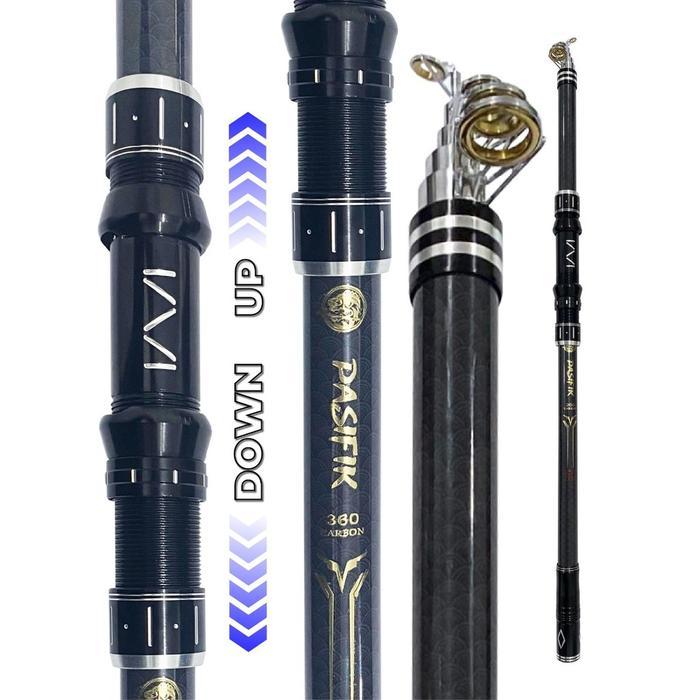 JORAN LAUT HIGH CARBON ACTION MEDIUM JORAN PANCING TELESKOPIK SUPER KUAT DAN RINGAN UNTUK LAUT