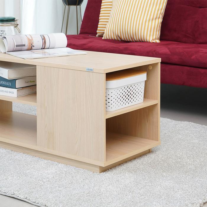 INFORMA RANA MEJA TAMU RECTANGLE - COKELAT MAPLE