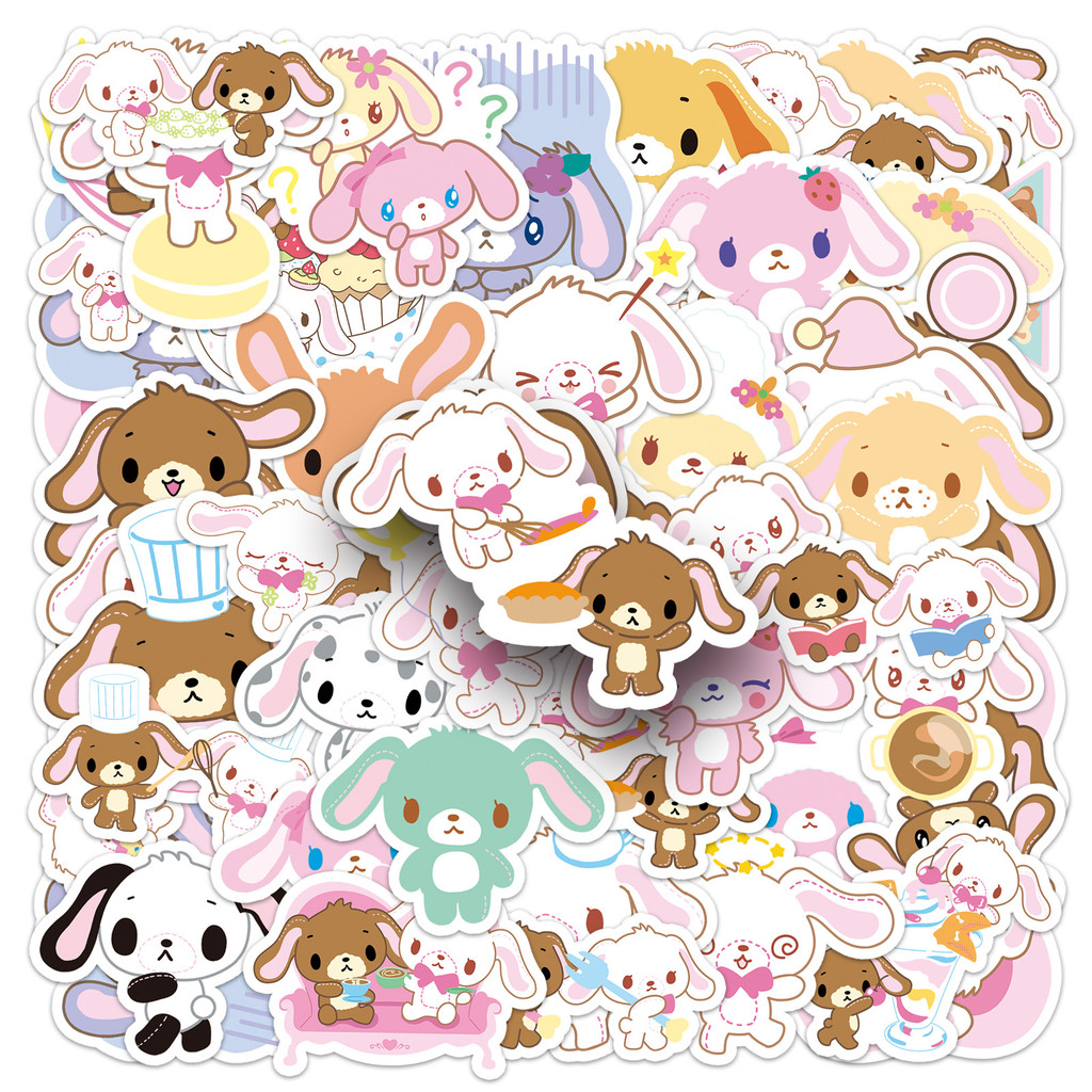50Pcs Cute Sugarbunnies Kurousa Momousa Diy Scrapbooking Phone Luggage Skateboard Vinyl Waterproof