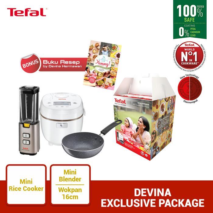 Tefal Chef Devina Exclusive Box Rice Cooker Blender Wajan