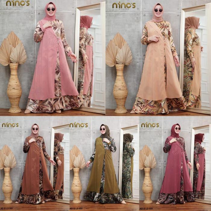[Potongan Harga] Gamis Berkah Ninos Design Fashion Muslim Wudhu Syari Dress Wanita