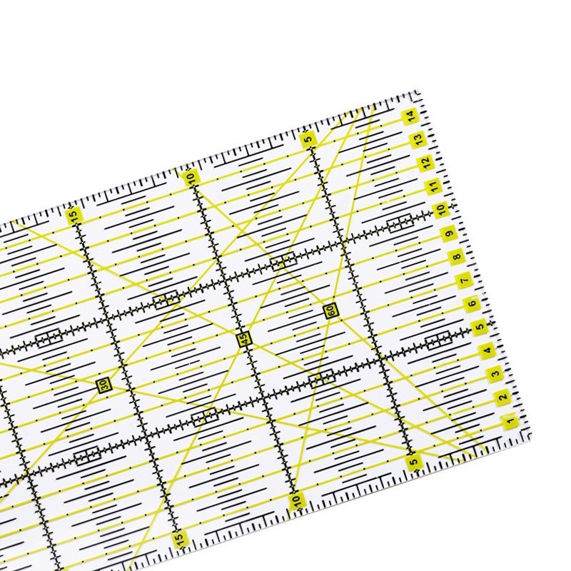 1pc Patchwork Ruler Quilting Tools Sewing Patchwork Ruler Fabric Cloth Cutting Ruler Drawing Ruler T