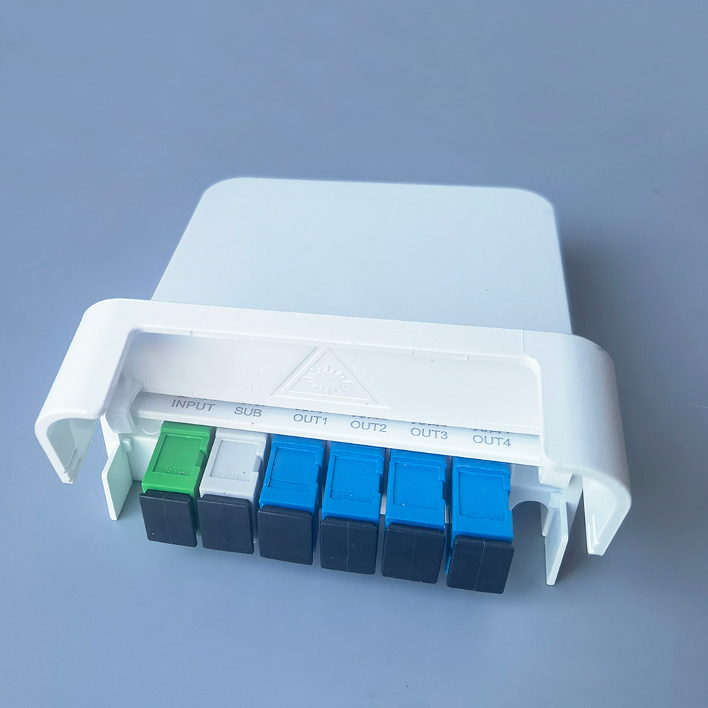 2115 Indoor Optical Router 1X4 Optical Fiber Terminal Box Panel With Splitter - Fibre Optic
