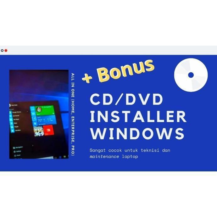 Cd Windows 10 32/64 BIt Untuk Instal Ulang