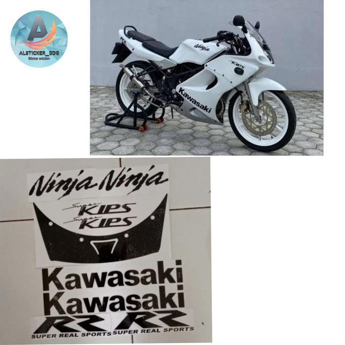 Stiker striping cutting ninja rr old hitam