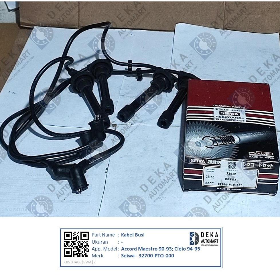 Kabel Busi Seiwa untuk Accord Maestro 90-93; Cielo 94-95 (32700-PTO-000)