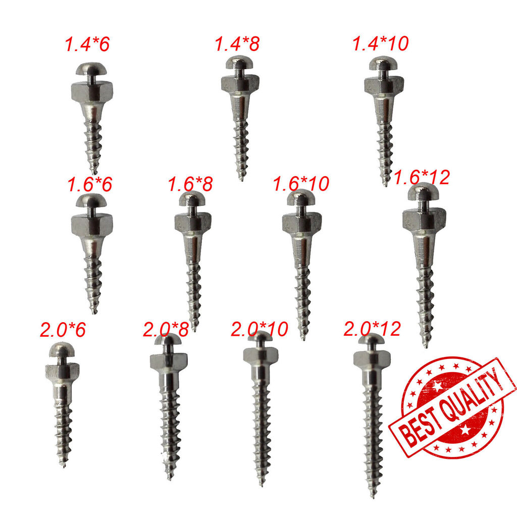 Dental Orthodontic Titanium Alloys Micro Implants Mini Screw