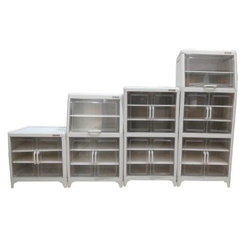 Tabitha Lemari Rak Makanan Susun 5 Tingkat Rak Piring Dapur Tempat yimpanan Makanan Tertutup Plastik