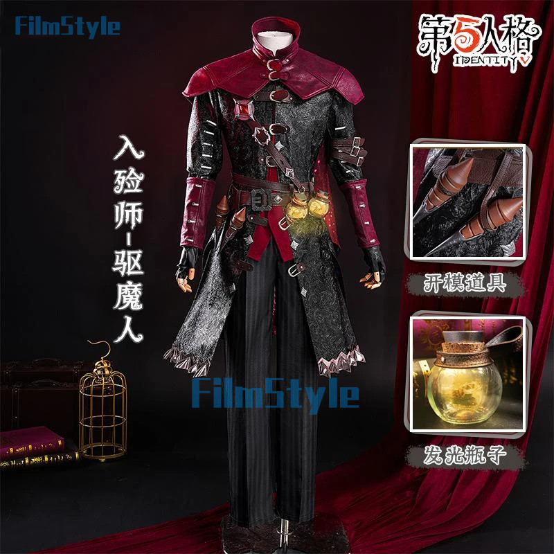 FilmStyle Identity V Aesop Carl Exorcist Cosplay Costume Embalmer Uniform Halloween Carnival Party