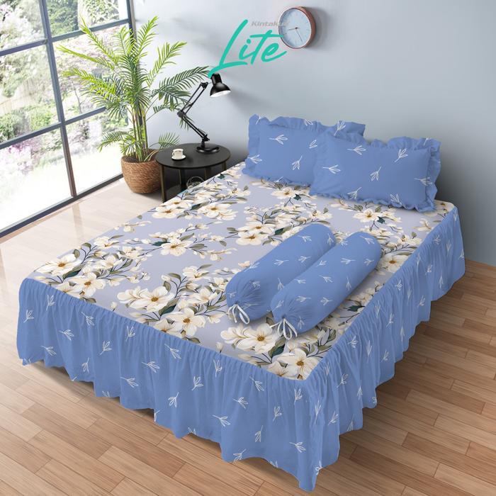 [CLEARANCE SALE] Kintakun Sprei Dluxe Rumbai 160 x 200 B4 (Sarung Bantal 4) 5 Kaki Hi-Breath