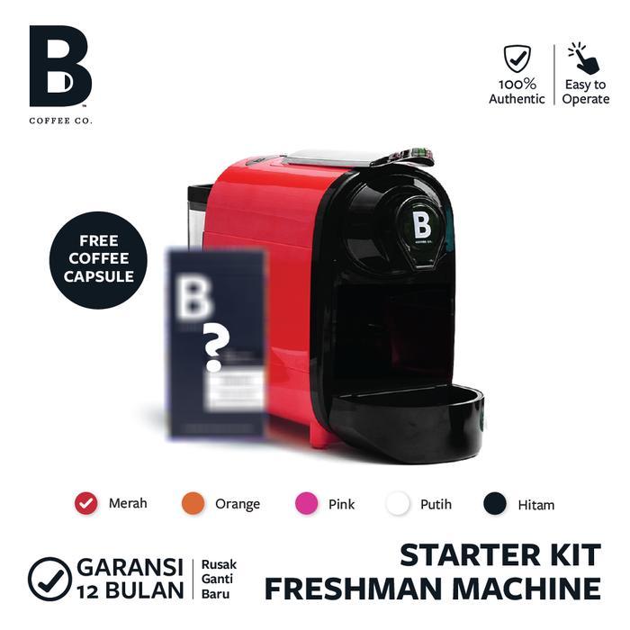 fiek- Mesin Kopi Kapsul Freshman Mesin Kopi Kapsul - Nespresso Compatible Capsule Starter