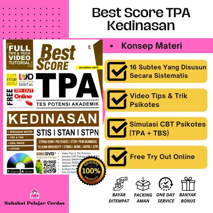 BUKU TES PSIKOTES IKATAN DINAS : BEST SCORE TPA KEDINASAN