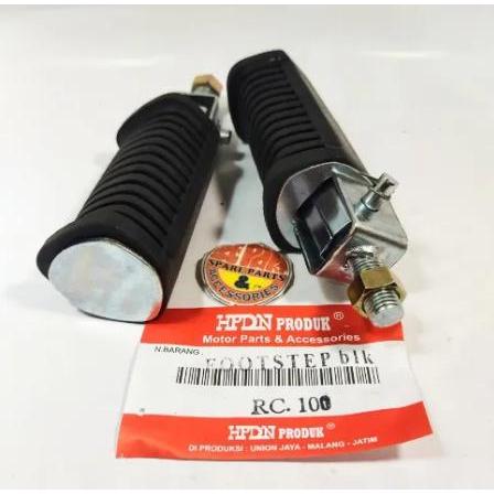 Step belakang RC Bravo Tornado RC100 Crystal pushstep Foot step Suzuki plus Baut