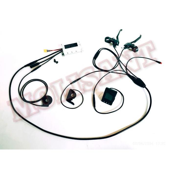 controller lcd kit bldc ebike sepeda listrik waterproof