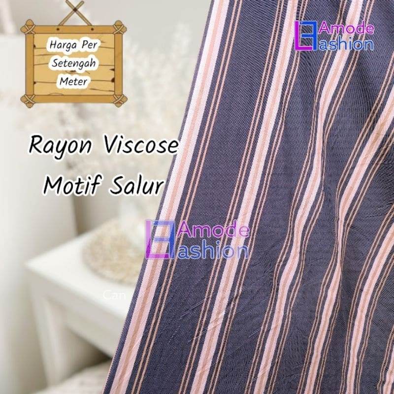 Kain Rayon Viscose Motif Salur