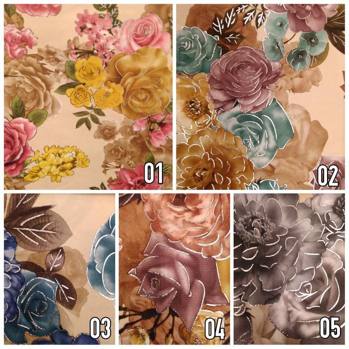 Kain Admiral Motif Bunga Kembang - Debonair (Bantal Sofa, Kursi)