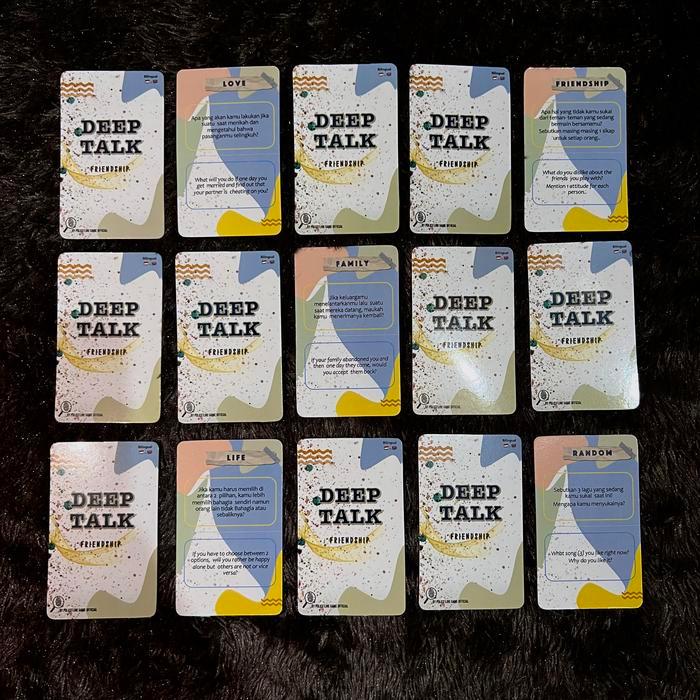 N203- Deep Talk - Friendship Kartu Permainan Kado Ulang Tahun Board Game