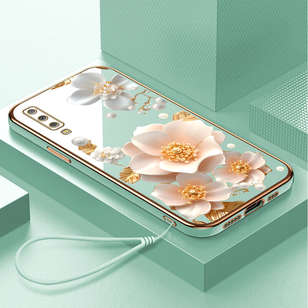 Casing Hp Untuk Compitable With Samsung Galaxy A7 2018 A750 Lokal Stock Lanyard Gratis Phone Case So