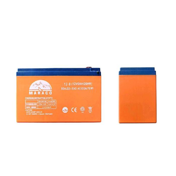 BATTERY 9AH MARACO OREN( aki batre accu sprayer elektrik 12v 9ah maraco orange / ups (BERGARANSI)