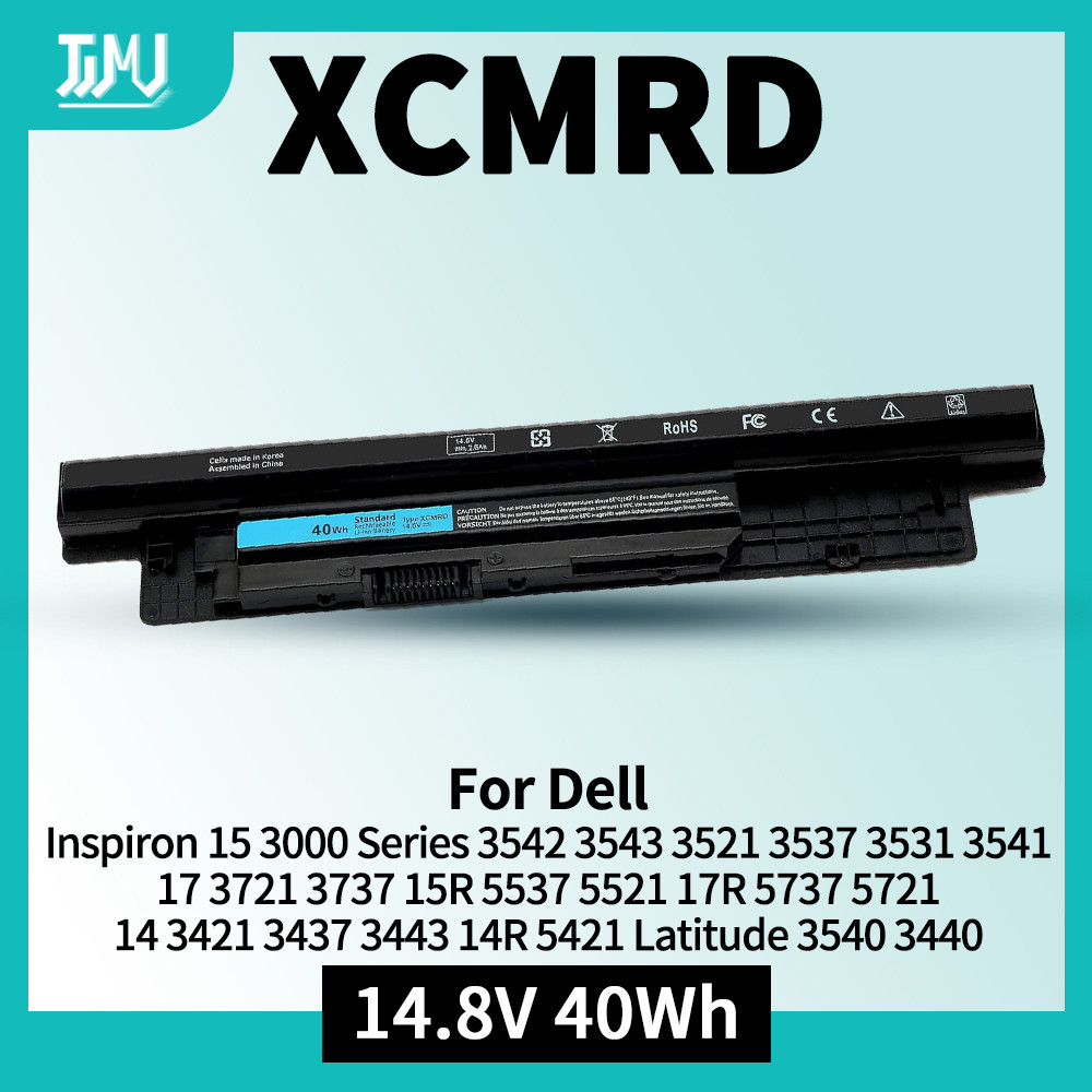 40Wh Xcmrd 14.8V Battery For Dell Inspiron 15 3000 3542 3543 3521 17 3721 3737 15R 5537 5521 17R