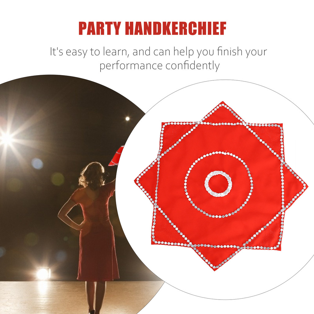 1Pcs Rotating Handkerchief Creative Party Performance Prop Lightweight Durable Portable Stage