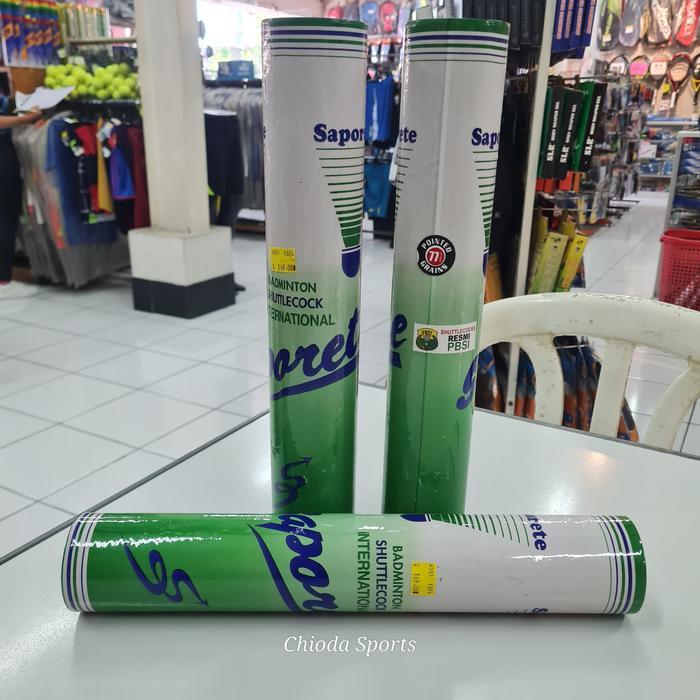 Terlaris Shuttlecock Shuttle Cock Kok Badminton Bulutangkis Saporete Hijau Lancip Spin