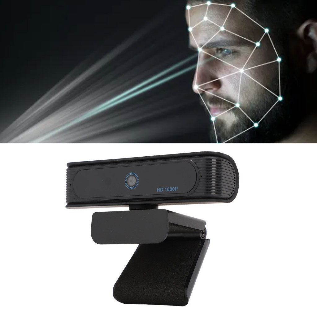 Facial Recognition Webcam For Windows 10 11 Hd 1080P 30F Usb Pc Webcam For Computer Laptop Facial